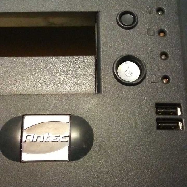 The Antec logo on the faceplate.