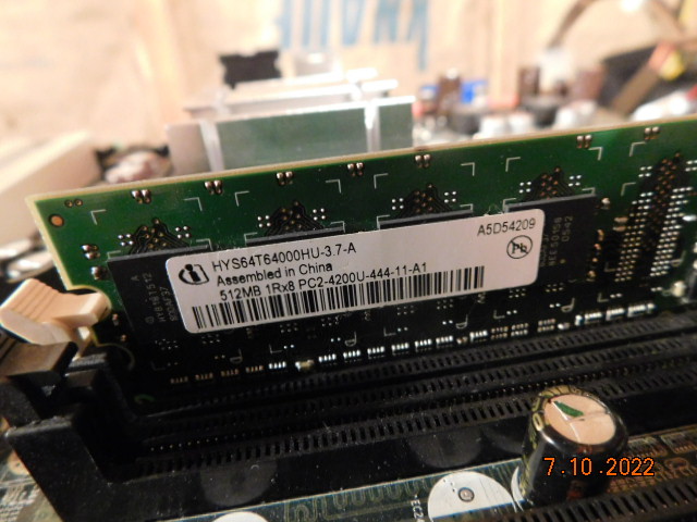 The RAM module that was dead.