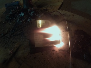 Burning another disk.