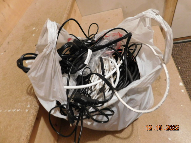 My bag of useless cables.
