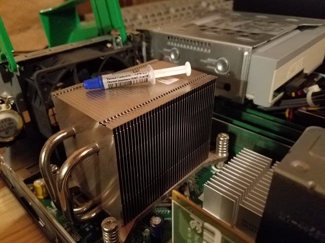 The CPU cooler on the Cisco Wave.