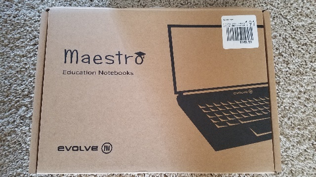The box to the Evolve laptop.