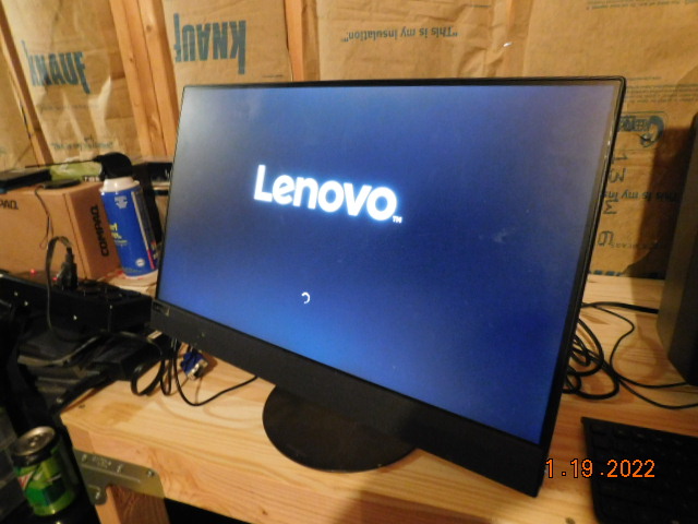 The Lenovo AIO computer.