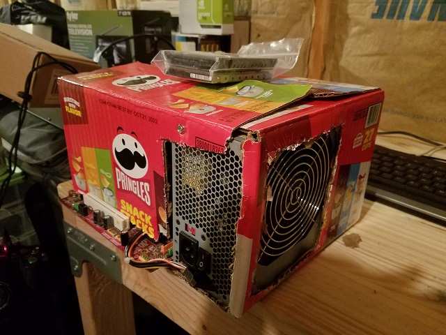 The MSI cardboard box PC.