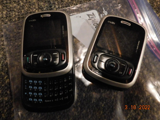 The 2 junky Pantech slider phones.