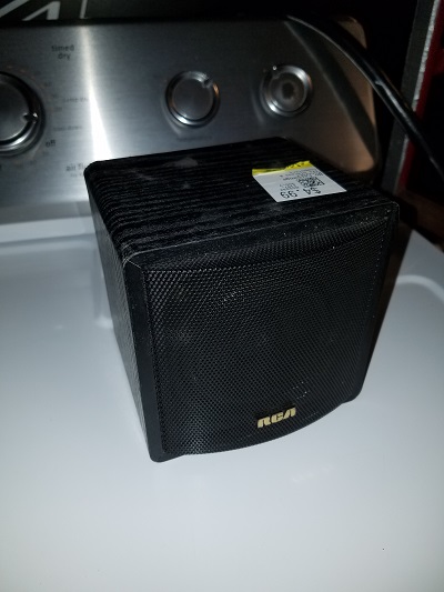The speaker from the thrift shop.