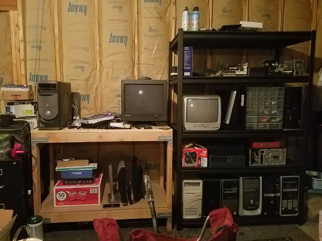 The basement, before being cleaned up.