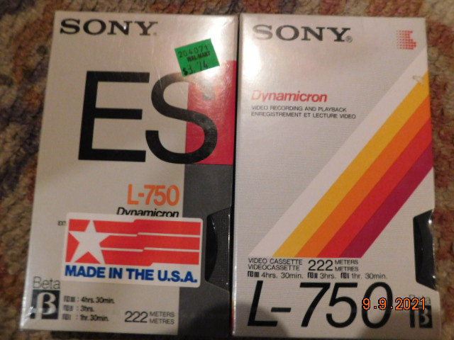 Old Betamax tapes.