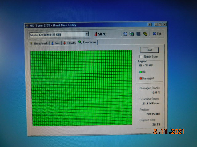 The HDD test, that the miserable sounding HDD somehow passed.