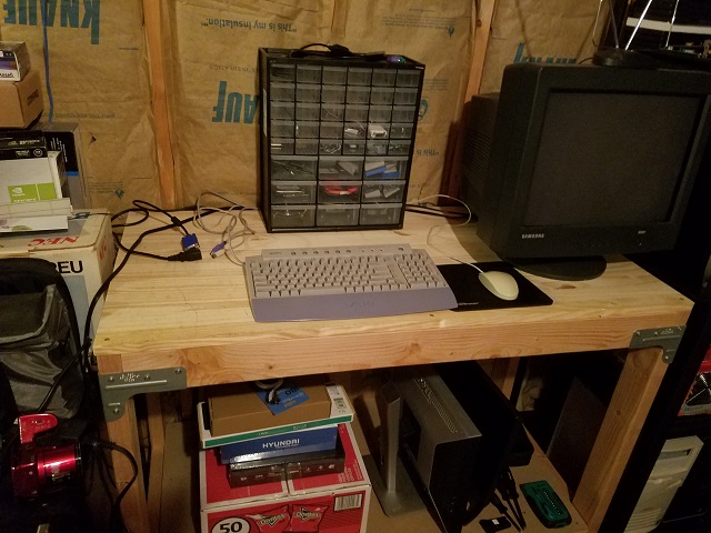 My workbench, finally no longer looking like a landfill.